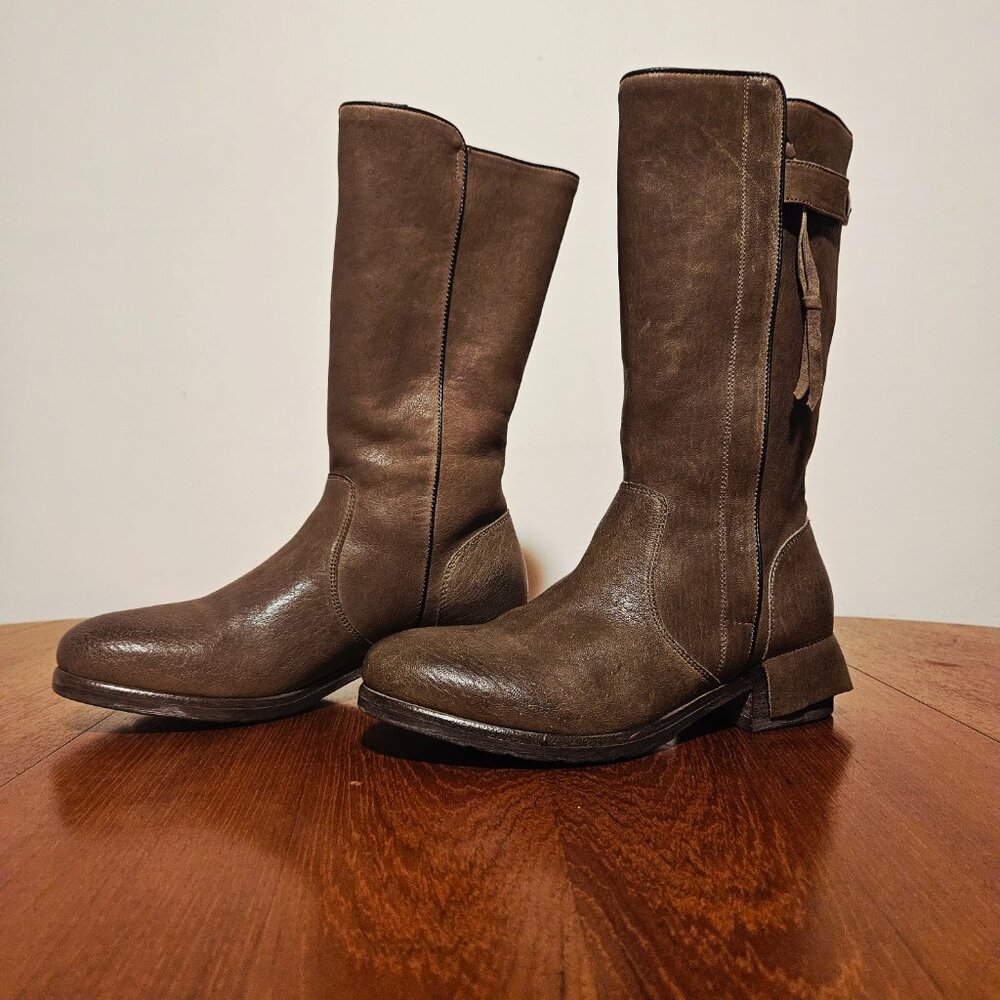 RARE! UGG COLLECTION ENNA MOTO BOOT (grey) – BRAND NEW!!!